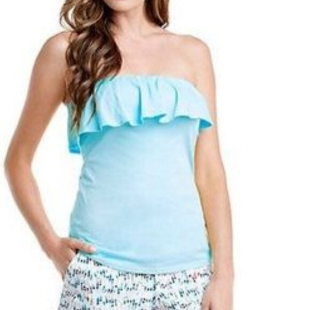 Lilly Pulitzer Wiley Ruffle Tube Top